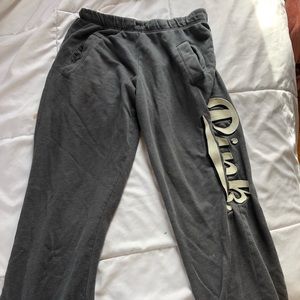 VS PINK GREY SWEATPANTS
